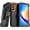 Black / Orange, variant on Defender Case for Samsung Galaxy A35 5G with Belt Clip, Kickstand, Dual-Layer, Black