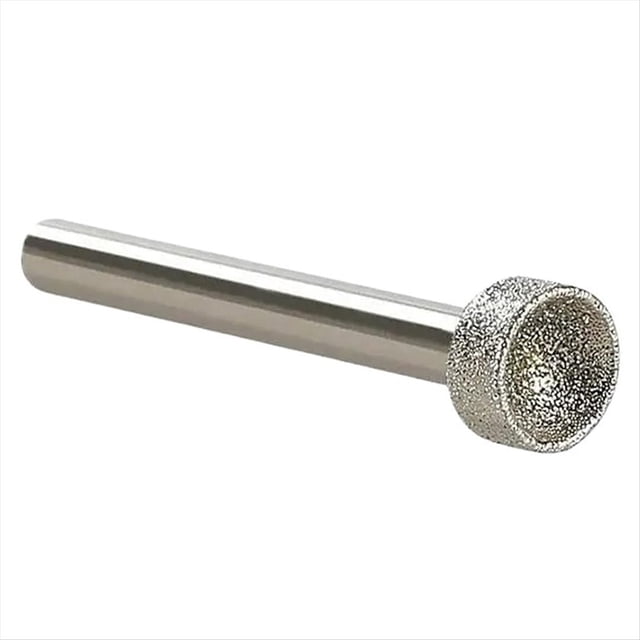 1 Pieza Punta de Diamante Montada de 10-25 mm, Cabeza Cóncava Esférica para Piedra de Jade, Ámbar y de Abejas, 6 X 12 mm.