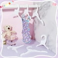 thumbnail image 4 of 18 Packs Pet Apparel Hangers 3 Styles White Pet Clothes Hanger Cute Plastic Flexible Dog Clothes Hangers Mini Plastic Hangers for Dog Puppy Cat Pet Clothes 5x5.3/5.35x7.28/7.4x9.8 Inch, 4 of 8