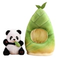 thumbnail image 1 of Panda de peluche, regalo creativo decorativo, juguete para dormir con juguetes de bambú. estilo D, 1 of 9