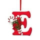 thumbnail image 1 of Adorno de alfabeto de árbol de Navidad personalizado | Decoración colgante de letras acrílicas • Acentos de sombrero de Papá Noel rojo • Colgante escribible de bricolaje • Decoración duradera del, 1 of 5