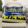 thumbnail image 3 of Erosebridal Sport Los Anceles Rugby Sheet Set Twin,Ball Game Bedding Sets Twin Size,Football Room Decorative,Breathable,3pcs, 3 of 7