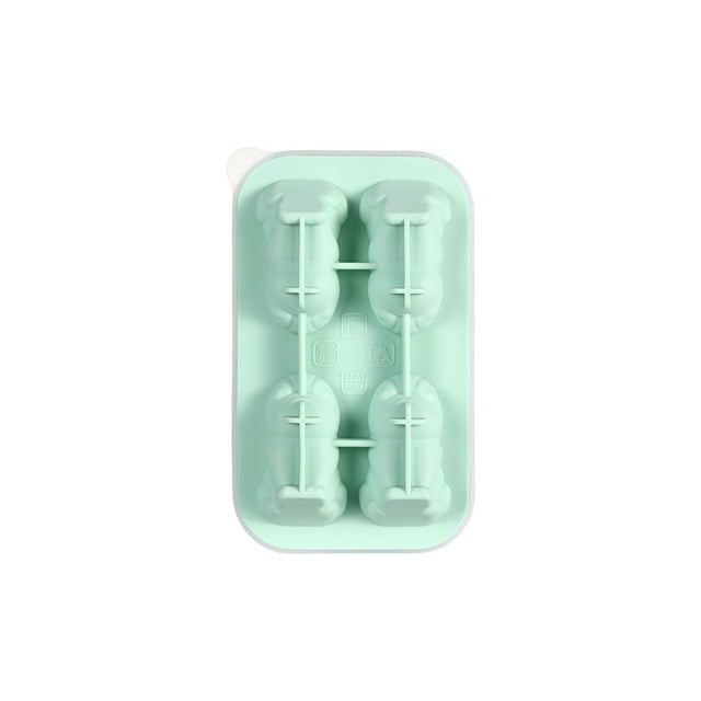 Adorable Animal Silicone Ice Cube Trays - Freezer & Dishwasher Safe, Non-Stick Easy Release, Funnel Design for Spill-Free Filling, BPA-Free Flexible Mold for Fun Ice Cubes & Desserts