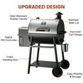 thumbnail image 3 of Z GRILLS Wood Pellet Grill & Smoker, 585 Sq.in Cooking Area, 8-in-1 BBQ Grill, Stainless Steel, Automatic Temperature Control, ZPG-550A2E, 3 of 13