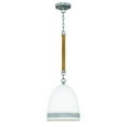 thumbnail image 1 of Hinkley Nash 1-Light Ceramic Pendant Light with Jute Rope in Antique Nickel, 1 of 2