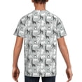 thumbnail image 5 of Wukai African Animals Youth Unisex Short Sleeve T-Shirt for Boys, Girls, Teens, and Kids-Large, 5 of 7