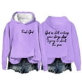 thumbnail image 1 of Prolriy Chandails à Capuchon pour Femmes, Sweat à Capuche Décontracté Imprimé Dieu Qui Écrit Encore pour Femmes Violet XXXXL, 1 of 4