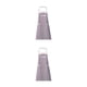 thumbnail image 4 of Bearachild Delantal para hornear Bolsillos ajustables Cocina Chef Cocina Sin mangas Babero de longitud media Lady Waiter Uniform Essential BBQ Gris blanco 2piezas, 4 of 6