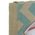 thumbnail image 4 of Beach Closed Shark Bitten Surfboard Linen Burlap Wall Art 24", 4 of 4