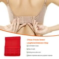 thumbnail image 3 of pitrice Extension Strap Bra Extenders Breathable 3 Rows 4 Hooks Adjustable Brassiere Accessories Clips Replacement Intimates red, 3 of 7