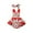 Red, variant on Otqutp Toddler Party Romper Boys Girls Sleeveless Ruffles Cartoon Fruits Prints Romper Jumpsuit Bodysuits Clothes 0 to 18 Months
