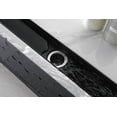 thumbnail image 5 of 32 Inches Linear Shower Drain, 304 Stainless Shower Drain with Removable Cover, Hair Strainer & Leveling Feet for Bathroom, Matte Black, 5 of 8