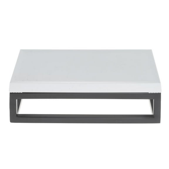HUBERT® Black Display Riser with White Top - 3 1/5"H