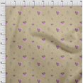 thumbnail image 4 of oneOone Cotton Poplin Twill Beige Fabric Floral Sewing Material Print Fabric By The Yard 56 Inch Wide, 4 of 4