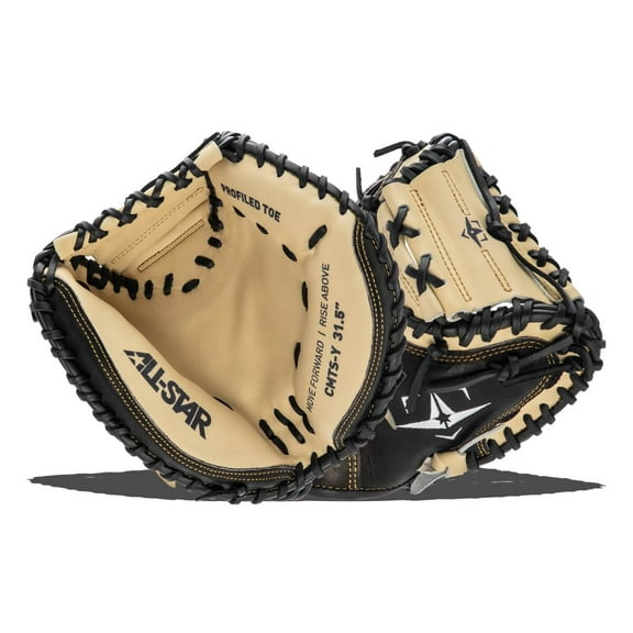 All Star Youth Top Star 31.5" Baseball Catchers Mitt Black/Tan 31.5