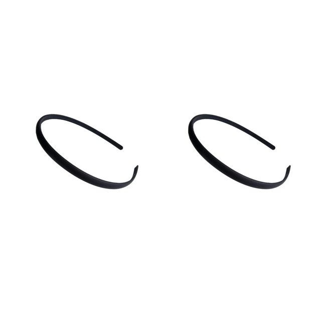 Diademas de resina antideslizantes Jumpingount Negro mate 2Conjunto