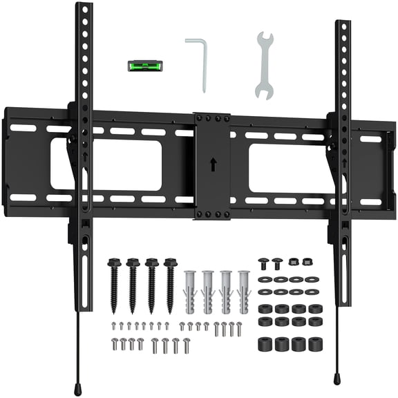 MOUNT PRO Large Tilting TV Wall Mount for Most 37-82 Inch TVs, Universal Low Profile TV Mount TV Bracket Holds up to 132lbs, Max 600x400mm, Fit 16", 18", 24" Stud