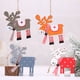 thumbnail image 4 of Natural Xmas Elk Wood Craft Christmas Tree Ornament Noel Christmas Decoration for Home Wooden Pendant Navidad Gift 2021 New Year, 4 of 5