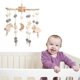 thumbnail image 4 of Mobile Baby Wind Chimes With Felt Balls Moon Stars Baby Room Wooden Crochet Mobilestyle 1, 4 of 5