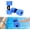 bule, variant on Adoreal Aquatic Exercise Dumbbells Water Dumbbell Pool Resistance Aquatic Fitness Barbells with 4 High-Density EVA Foam Pool Weights Dumbbells, for Water Aerobics Weight Loss blue Short 1 EVA
