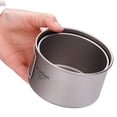 thumbnail image 4 of Titanium Bowl With Folding Handle Camping Bowl Dinner Food Container Outdoor Pan, 4 of 9