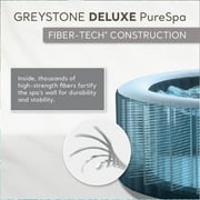 Intex Pool Vacuum with PureSpa Plus 4 Person Inflatable Hot Tub, Greystone