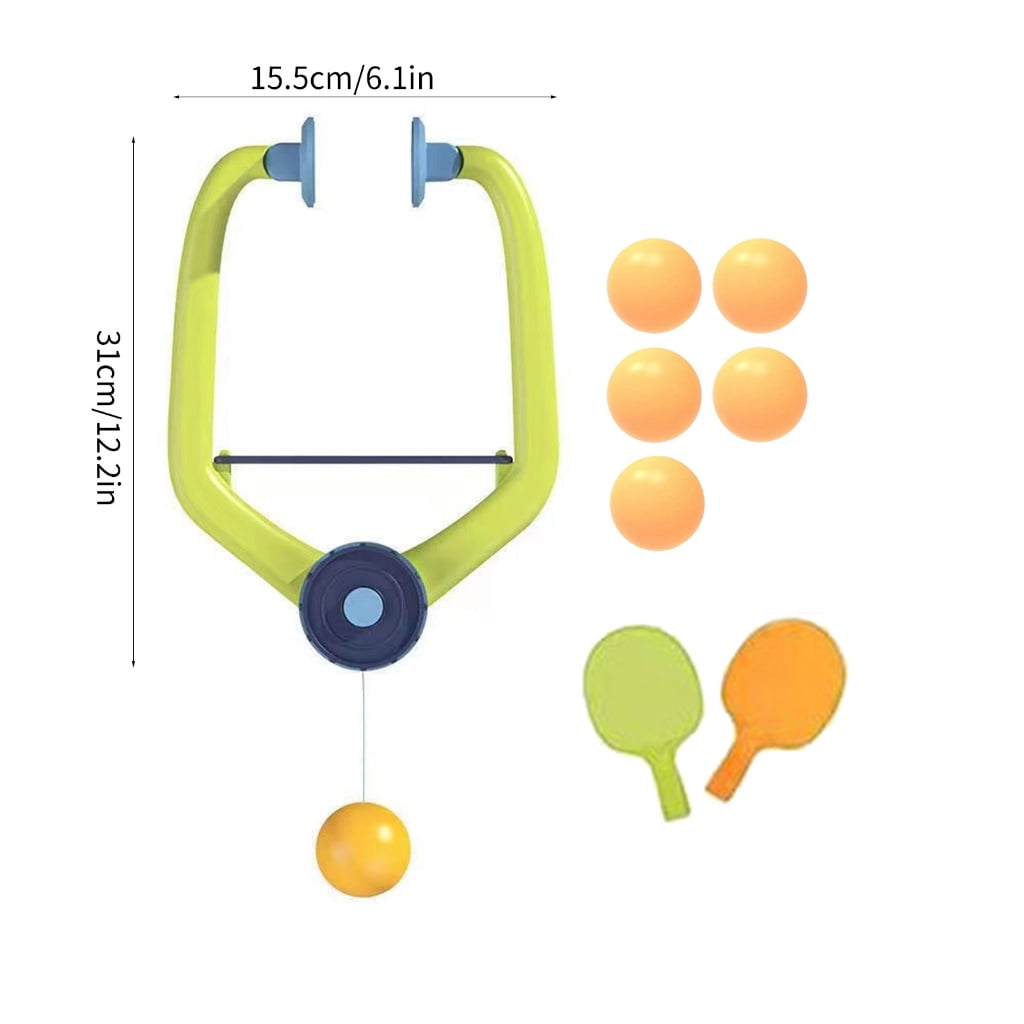 Oasiva Door PingPong Game with Racket and Balls Hanging Table Tennis Trainer for Indoor