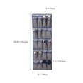 thumbnail image 3 of Teamson Home Hanging Shoe Organizer Over The Door Soft Storage YN95076, 3 of 3