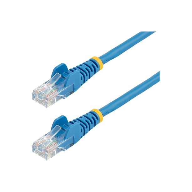 StarTech.com Ethernet Cat 5e Câble Cat5e20 Pi - Bleu - Câble de Raccordement - Câble Réseau - Câble Ethernet - Câble - 20 Pi - Câble de Raccordement - RJ-45 (M) à RJ-45 (M) - 20 Pi - UTP - Cat 5e - Sans Accrochage - Bleu