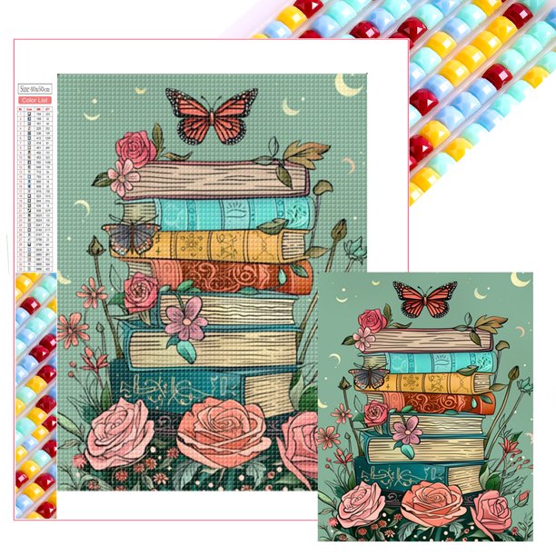 5D DIY Cuentas Cuadradas Completas Libro Del Arte 45x55cm