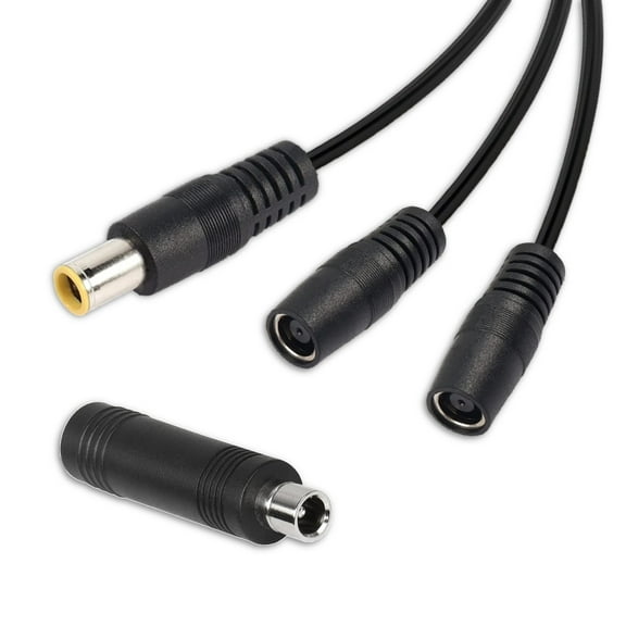 Y Cable (Splitter), 1 Male to 2 Female Connectors 8MM (DC7909), Compatible with Jackery Power Stations and Solar Panels, 14AWG, with DC8020 Adapter