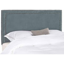 Safavieh Cory Modern Elegant Upholstered Headboard with Nail Heads, Queen, Grey