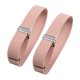 thumbnail image 4 of 2 brazaletes elásticos para mangas de camisa de mujer adulta para accesorios de ropa Rosa, 4 of 9