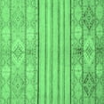 thumbnail image 1 of Ahgly Company Indoor Square Abstract Emerald Green Modern Area Rugs, 8' Square, 1 of 4