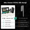thumbnail image 4 of Durag YFONG 100% Seda Mulberry 22 Momme para Hombre y Mujer Negro, 4 of 8