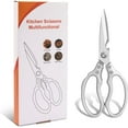 thumbnail image 7 of Kitchen Scissors, Multi-Purpose Kitchen Shears, Heavy Duty Dishwasher Safe Food Scissors for Chicken, Poultry, Fish, Meat & Herbs with Non-Slip Grips - Sliver, 7 of 7