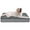 Gray, variant on PayUSD Dog Bed for Medium Dogs, Big Orthopedic Dog Beds with Removable Washable Cover & Waterproof Lined, Egg Crate Foam Pet Bed Mats Suitable for Dogs Up to 35 lbs (Grey White, 30"X20"X3")