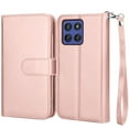 thumbnail image 2 of Takfox Moto G Stylus 5G 2025 Case, for Motorola Moto G Stylus 5G 2025 Wallet Case, PU Leather w Credit Card Holder Flip Cover [9 Card Slots][Kickstand] Magnetic Detachable Hard Case & Strap -Rose Gold, 2 of 8
