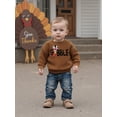 thumbnail image 6 of Miaouyo Kids Baby Girls Boys Thanksgiving Sweater 9 12 18 24 Months 2T 3T 4T 5T Turkey Letter Embroidery Round Neck Pullover Knitwear, 6 of 9
