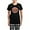 With Checker Pant, variant on - Retro 80S Weekend Forever Pajamas - Women's Short Sleeve Print T-Shirt and Pants Dark Cotton Pajama Set