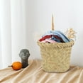 thumbnail image 3 of MLINS Multi Function Trash Basket with Sea Grass Woven Design for Storage 12.5 x 8.5 x 15 inches, 3 of 8