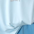 thumbnail image 5 of Girls Athletic Sets Summer Sleeveless Shorts, Toddler Kids Outfit Set 2 Piece Cool Feeling, Blue Size 5-6 Years, 5 of 7