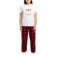 thumbnail image 4 of CafePress - Silent Night Pajamas - Women's Short Sleeve Print T-Shirt and Pants Light Cotton Pajama Set, 4 of 7