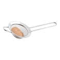 thumbnail image 2 of Restaurantware-Met Lux 7.6 Inch Mesh Strainer, 1 Corrosion-Resistant Mesh Seive - Ergonomic Handle, Built-In Hook, Stainless Steel Quinoa Strainer, For Separating Seeds And Dusting Powdered Sugar,, 2 of 3