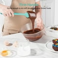 thumbnail image 6 of U-Taste 600°F High Heat Resistant Silicone Spatula Set of 3, BPA-Free Food Grade Kitchen Cooking Baking Mixing One Piece Seamless Flexible Rubber Scraper for Nonstick Cookware (Aqua Sky), 6 of 10
