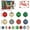 C-342, variant on FAJHHA 100-Count Assorted Christmas Ornament Bundle, Red & Gold Shatterproof Balls for Tree & Party