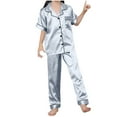 thumbnail image 1 of Niñas Ropa Color Sólido Manga Corta Traje de Hogar 60% Algodón 40% Lino, Invierno Bebé Niños Ropa Conjunto para Niño Pequeño, 1 of 7