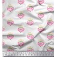 thumbnail image 1 of Soimoi Moss Georgette Fabric Leaves & Floral Block Decor Fabric Printed Yard 42 Inch Wide, 1 of 3