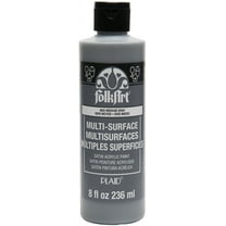 FolkArt Multi-Surface Acrylic Paint 8oz-Medium Gray