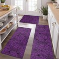 thumbnail image 2 of Halloween Purple Spider Web Pattern Kitchen Rugs Sets Of 3,Kitchen Runner Rugs Non Skid Washable,Decorative Kitchen Floor Mats for Kitchen,Sink,Laundry,17"x30"+ 17"x47" + 17"x59", 2 of 6